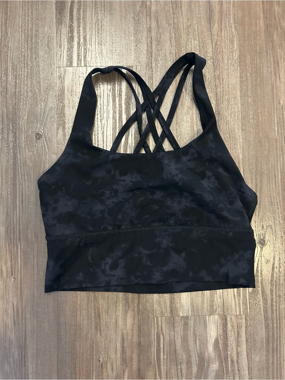 CRZ YOGA Black Crisscross Back Sports Bra